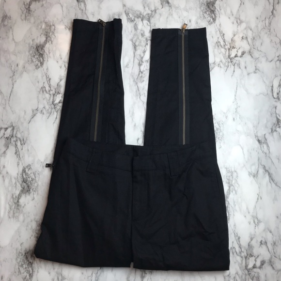 Alexander McQueen Pants - Alexander McQueen McQ Black Utility Zipper Pants